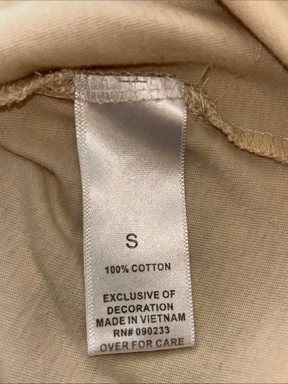 Essentials Fear Of God Unisex Cream/Light Tan T‑Shirt with Black Logo - Picture 5 of 6